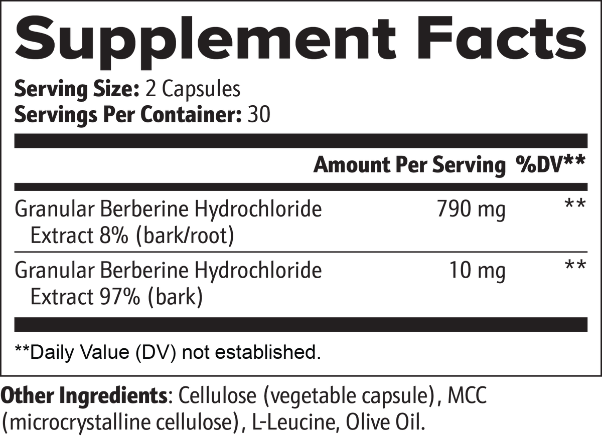 Rayo Berberine Capsules with Olive Oil