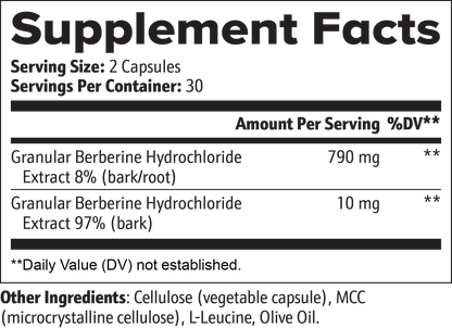 Rayo Berberine Capsules with Olive Oil